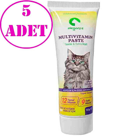 Elegance Multivitamin Paste Taurin & Extra Malt 100 Gr 5 AD