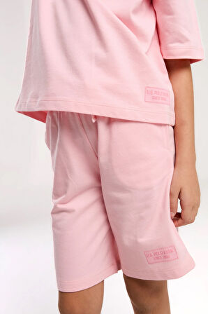 Kız Çocuk Giyim %100 Pamuklu T-Shirt & Şort İkili Set US01.LL.01.P4.O017