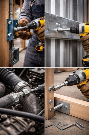 9 Parça Manyetik Somun Ucu Seti – 5mm-13mm Arası Lokma Uç Takımı, Matkap Uyumlu Somun Sökme Adaptörü, 1/4" Altıgen Şaft, Manyetik Başlıklı Lokma Anahtar Uçları