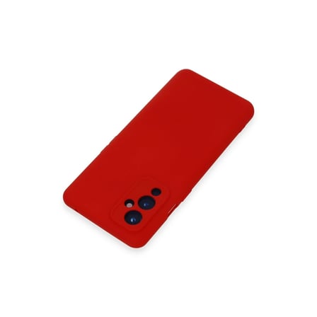 One Plus 9 Kılıf Nano içi Kadife Silikon - Kırmızı