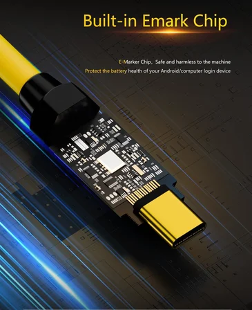 Screw Type C to Type C 140W Hızlı Şarj 8K@60Hz Görüntü Aktarımı PD3.1 20Gbps Veri Transferi 2 Metre Kablo SCR-01