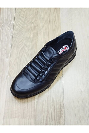 BerenniM197 Erkek Kışlık Kundura Hakiki Deri  Kauççuk Taban Bağlı