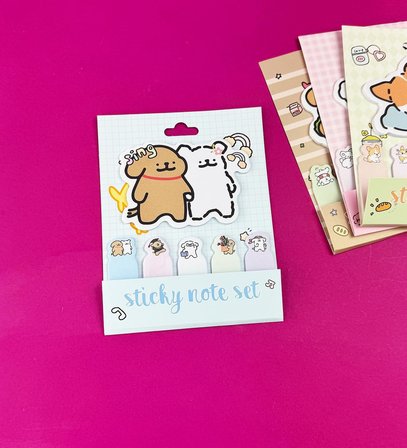Sevimli Köpek Tasarımlı Post-it