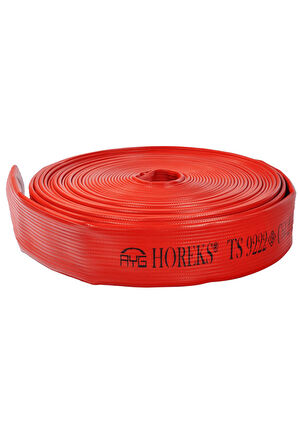 1½" İÇİ DIŞI KAPLAMALI KIRMIZI 25 METRE YANGIN HORTUMU TS 9222 SERTİFİKALI TdrTR