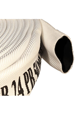1" İÇİ KAUÇUK BEYAZ 20 METRE YANGIN HORTUMU TS 9222 - TS EN 14540 BELGELİ HORTUM TdrTR