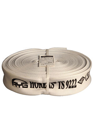2¾" İÇİ PVC BEYAZ 25 METRE YANGIN HORTUMU TS 9222 - TS EN 14540 BELGELİ HORTUM TdrTR