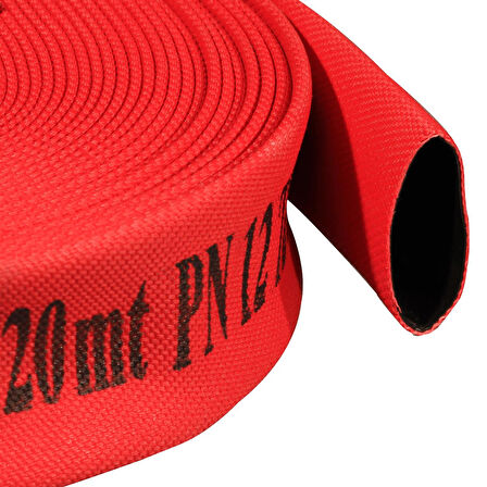 2¾" İÇİ TERMOPLAST DIŞI PU KAPLI KIRMIZI 20 METRE YANGIN HORTUMU TS 9222 - TS EN 14540 BELGELİ HORTUM TdrTR