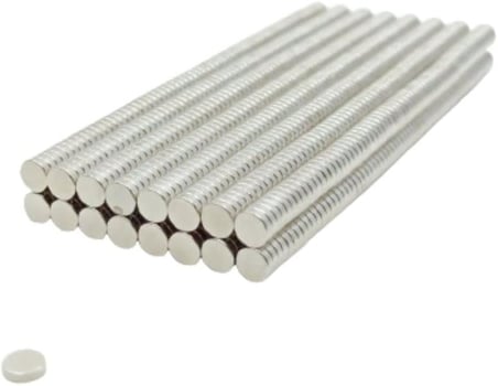 HOBİFLEX NEODYUM MIKNATIS NİKEL KAPLAMA 4MM X1MM (100 ADET)