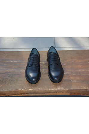 BerenniM574 Erkek Kışlık Kundura Hakiki Deri  Kauççuk Taban Bağlı