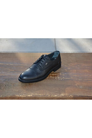 BerenniM574 Erkek Kışlık Kundura Hakiki Deri  Kauççuk Taban Bağlı