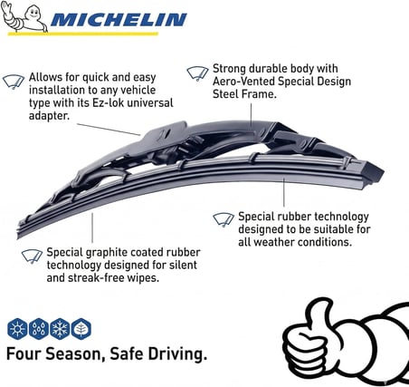 Rainforce™ MC13926 65CM 1 Adet Universal Telli Silecek