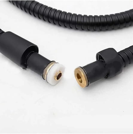 Mayaglory Örgülü Duş Hortumu Spiral Shower Hose, Siyah