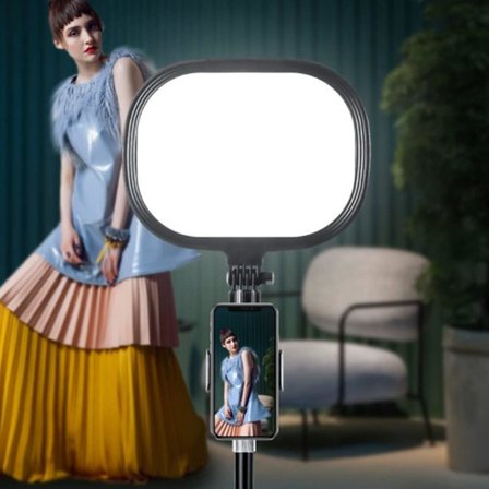 Beyaz Sarı Led Aydınlatma Video ve Fotoğraf Çekimi için Sürekli Işık Youtuber Twich Yayın Işığı Ürün Göresel Fotoğraflama Tripodlu Aydınlatma 23cm SY-039 (SY-039)