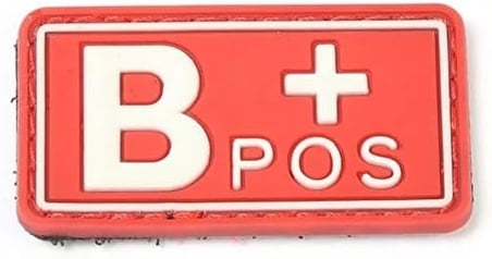 B RH (+) Pozitif Kan Grubu Peç Arma (Siyah)
