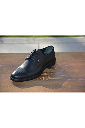 BerenniM562 Erkek Kışlık Kundura Hakiki Deri  Kauççuk Taban Bağlı