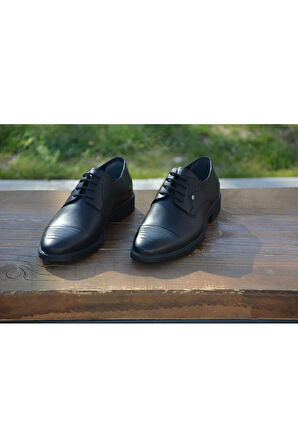 BerenniM562 Erkek Kışlık Kundura Hakiki Deri  Kauççuk Taban Bağlı