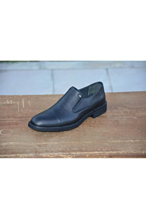 BerenniM551 Erkek Kışlık Kundura Hakiki Deri  Kauççuk Taban Bağsız