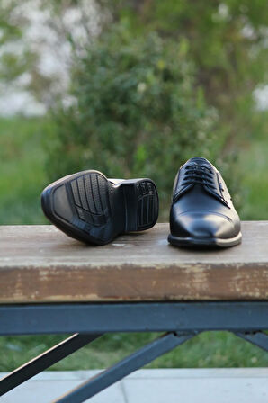 Erkek Mevsimlik Kundura Hakiki Deri  Kauççuk Taban Bağlı