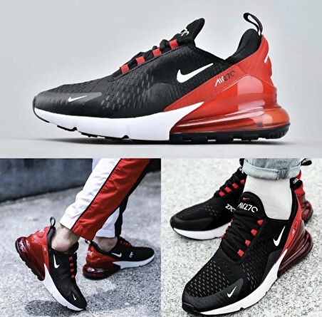 NİKE AİR MAX 270 SİYAH KIRMIZI SNEAKER AYAKKABI