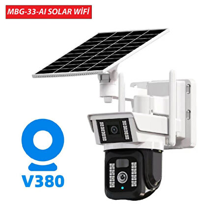 Multibox Solar Panelli, Güneş Enerjili Mbg-33-Aı Wifi Güvenlik Kamerası
