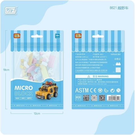 LZ8621 LOZ Araba Blok Seti Mini Poşet - life