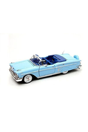 Motormax Diecast 1:24 1958 Chevy Impala - Model Araba Mavi