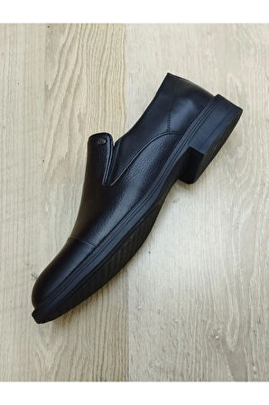 BerenniM551 Erkek Kışlık Kundura Hakiki Deri  Kauççuk Taban Bağsız