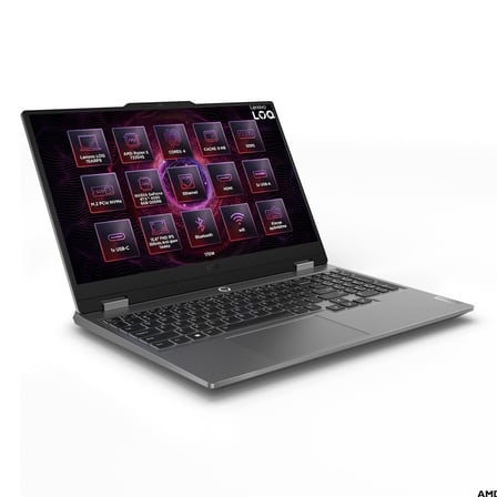Lenovo LOQ AMD Ryzen 5 7235HS 48GB 512GB SSD 6 GB RTX4050 15.6" FHD 144Hz Freedos Gaming Laptop, Notebook 83JC00H4TR 003