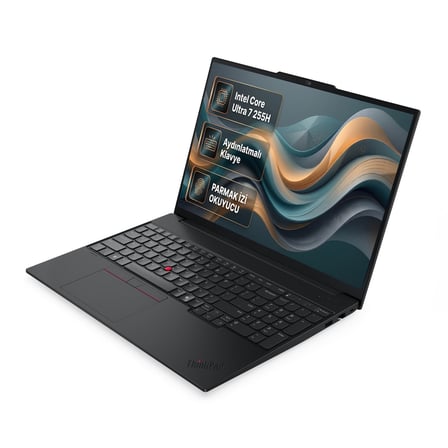 Lenovo ThinkPad E16 Gen 3 Intel Core Ultra 7 255H 32GB 512GB SSD 16" WUXGA Freedos Laptop, Notebook 21SSS29BTX 002