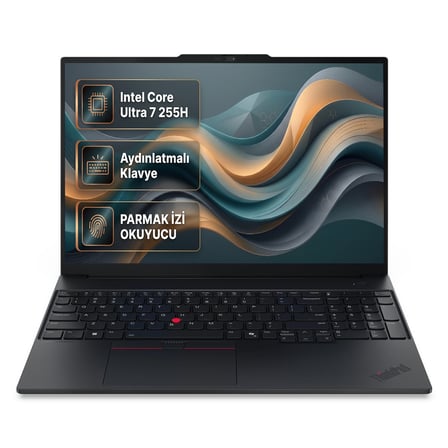 Lenovo ThinkPad E16 Gen 3 Intel Core Ultra 7 255H 64GB 4TB SSD 16" WUXGA Freedos Laptop, Notebook 21SSS29BTX 011