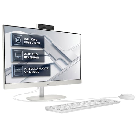 Hp ProOne 240 G10 Intel Core Ultra 5 125U 32GB 2TB SSD 23.8" FHD Freedos All In One Pc D1ZF0ET 006