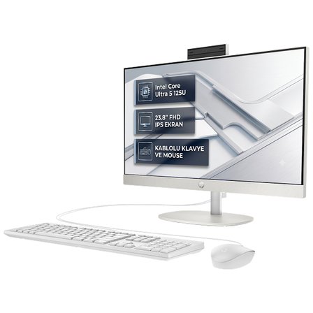 Hp ProOne 240 G10 Intel Core Ultra 5 125U 48GB 4TB SSD 23.8" FHD Freedos All In One Pc D1ZF0ET 008