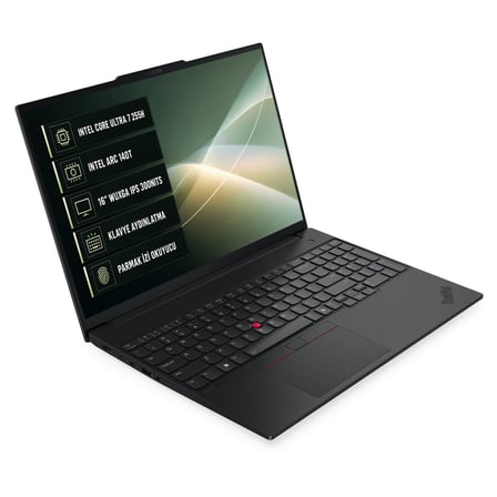Lenovo ThinkPad E16 Gen3 Intel Core Ultra 7 255H 16GB 512GB SSD 16" WUXGA Windows 11 Pro Laptop, Notebook 21SR007VTX 007