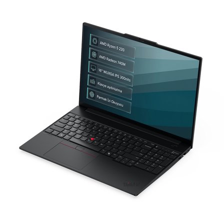 Lenovo ThinkPad E16 Gen 3 AMD Ryzen 5 220 32GB 512GB SSD 16" WUXGA Freedos Laptop, Notebook 21ST0058TX 001