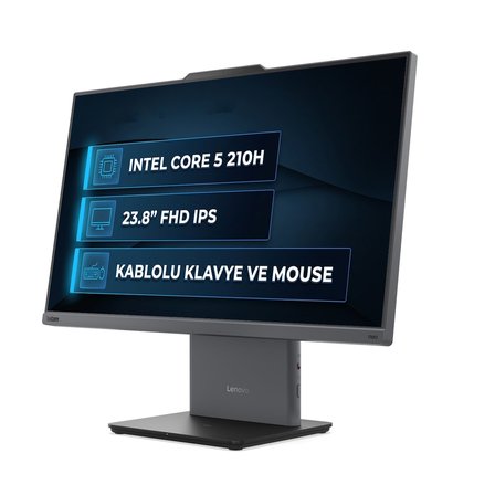 Lenovo ThinkCentre Neo 50a 24 Gen 5 Intel Core 5 210H 32GB 1TB SSD 23.8" FHD Freedos All In One Pc 12SC004GTR 003