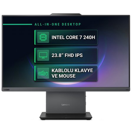 Lenovo ThinkCentre Neo 50a 24 Gen 5 Intel Core 7 240H 64GB 1TB SSD 23.8" FHD Windows 11 Pro All In One Pc 12SC003YTR 012