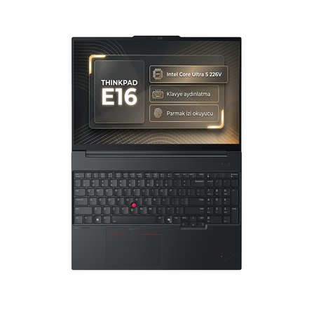 Lenovo ThinkPad E16 Gen 3 Intel Core Ultra 5 226V 16GB 1TB SSD 16" WUXGA Freedos Laptop, Notebook 22AY0035TX 001