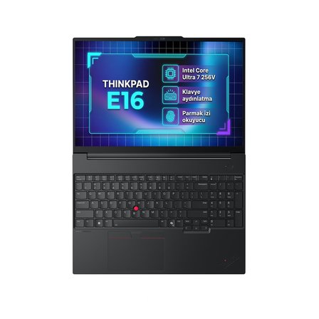 Lenovo ThinkPad E16 Gen 3 Intel Core Ultra 7 256V 16GB 512GB SSD 16" WUXGA Windows 11 Pro Laptop, Notebook 22AY0037TX 002