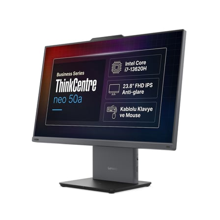 Lenovo ThinkCentre Neo 50a G5 Intel Core i7-13620H 32GB 1TB SSD 23.8" Fdos All In One + VIT 512 GB SSD 12SC001XTR 013