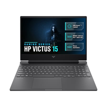 HP Victus 15 AMD Ryzen 7 7445HS 48GB 512GB SSD 6 GB RTX3050 15.6" FHD 144Hz W11P Gaming Laptop, Notebook BX9V1EA 045