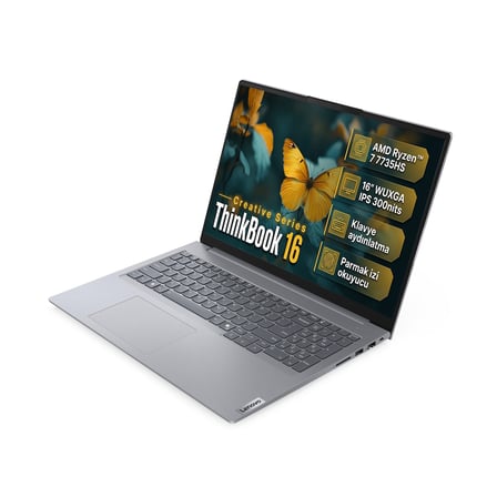 Lenovo ThinkBook 16 Gen 7 AMD Ryzen 7 7735HS 32GB 1TB SSD 16" WUXGA Freedos Laptop, Notebook 21MW0083TR 002