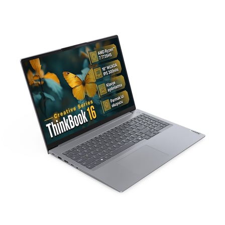 Lenovo ThinkBook 16 Gen 7 AMD Ryzen 7 7735HS 64GB 1TB SSD 16" WUXGA Freedos Laptop, Notebook 21MW0083TR 003