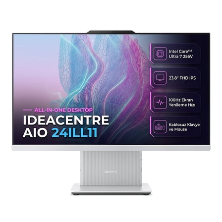 Lenovo Ideacentre 24ILL11 Intel Core Ultra 7 256V 16GB 512GB SSD 23.8" FHD Windows 11 Pro All In One Pc F0JY001ATR 002