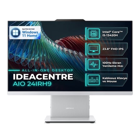 Lenovo IdeaCentre 24IRH9 Intel Core i5-13420H 16GB 512GB SSD 23.8" FHD Windows 11 Home All In One Pc F0HN00SBTR 001