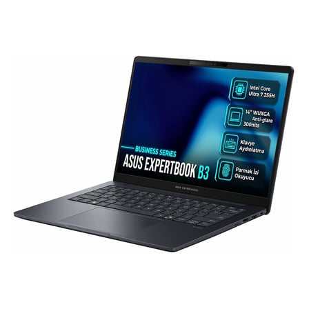 Asus ExpertBook B3 Intel Core Ultra 7 255H 16GB 512GB SSD 14" WUXGA Windows 11 Pro Laptop, Notebook B3405CCA-LY3481 007
