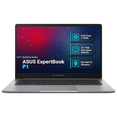 Asus ExpertBook P1 Intel Core 7 240H 32GB 1TB SSD 14" FHD Freedos Laptop, Notebook P1403CVA-C716512G0D 003