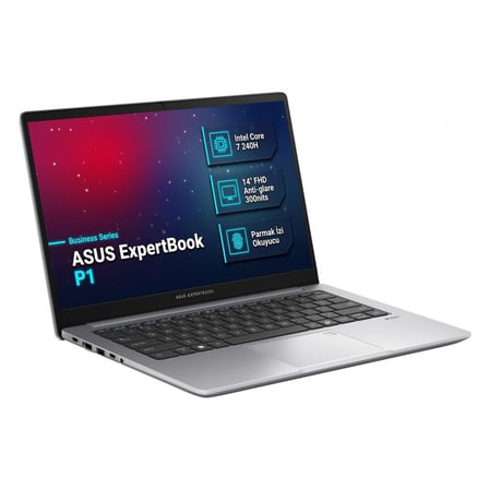 Asus ExpertBook P1 Intel Core 7 240H 32GB 512GB SSD 14" FHD Freedos Laptop, Notebook P1403CVA-C716512G0D 001
