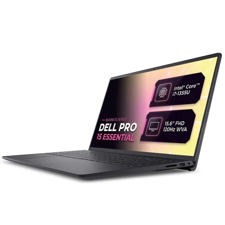 Dell Pro 15 Essential Intel Core i7-1355U 32GB 512GB SSD 15.6" FHD Windows 11 Pro Laptop, Notebook PV15250_RPLU_008 008