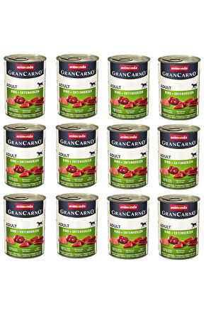 Animonda Gran Carno Sığır ve Ördekli Köpek Konserve 400 Gr. X 12 Adet