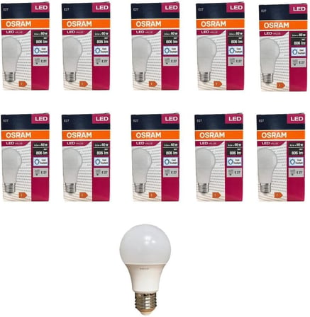 8.5 Watt Led Ampul 6500K Beyaz E27-10 Adet